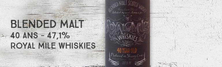 Blended Malt – 40yo – 47,1% – Royal Mile Whiskies