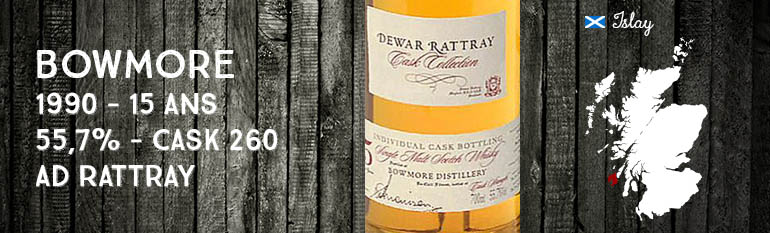 Bowmore – 1990 – 15yo – 55,7% – Cask 260 – AD Rattray