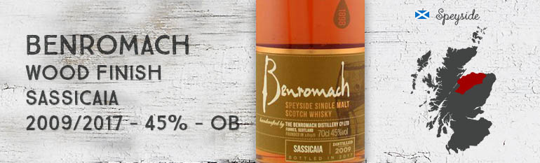 Benromach – Wood Finish – Sassicaia – 2009/2017 – 45% – OB