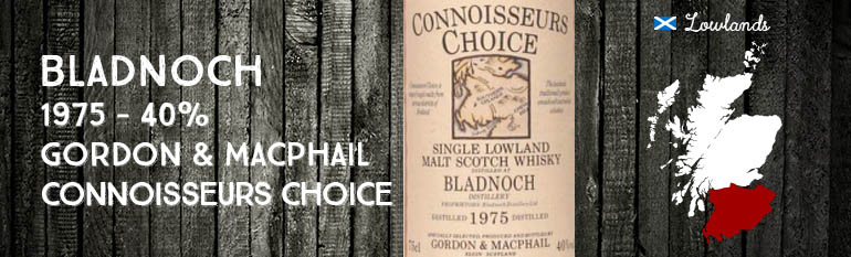 Bladnoch – 1975 – 40% – Gordon & MacPhail – Connoisseurs Choice – Old Map Label