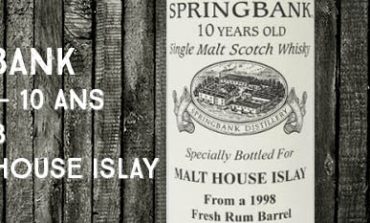 Springbank - 1998/2008 - 10yo - 59,7% - OB - for Malt House Islay