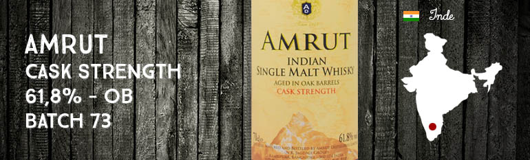 Amrut – Cask Strength – 61,8% – OB – Batch 73