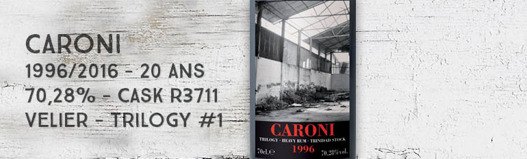 Caroni – 1996/2016 – 20yo – 70,28% – Cask R3711 – Velier – Trilogy #1 – for LMDW 60th Anniversary – Trinidad & Tobago