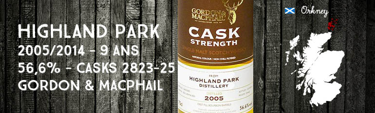 Highland Park – 2005/2014 – 9 ans – 56,6% – Casks 2823-25 – Gordon & MacPhail – Cask Strength Collection