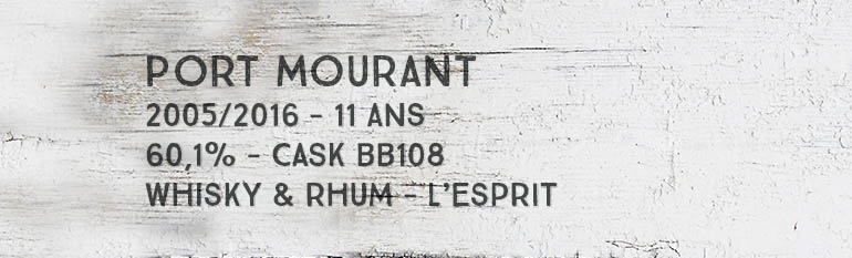 Port Mourant – 2005/2016 – 11yo – 60,1% – Cask BB108 – Whisky & Rhum – L’esprit – Guyana