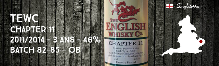 The English Whisky Company – Chapter 11 – 2011/2014 – 3yo – 46% – OB