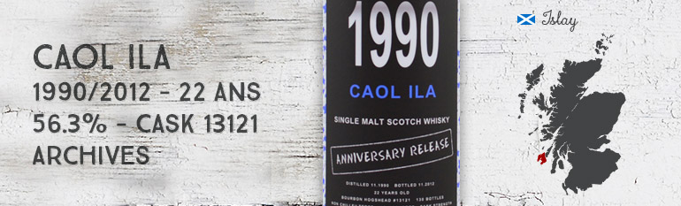 Caol Ila – 1990/2012 – 22yo – 56,3% – Cask 13121 – Archives – Anniversary Release