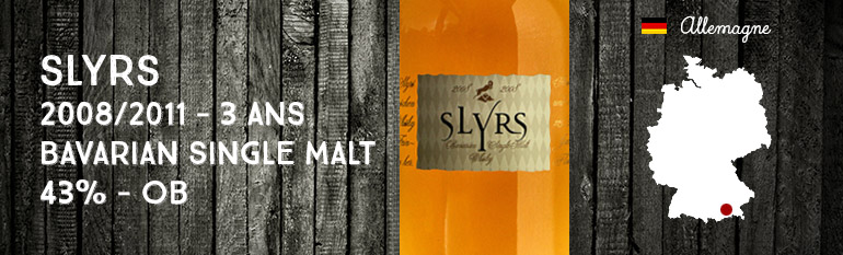 Slyrs – 2008/2011 – 3yo – Bavarian Single Malt – 43% – OB