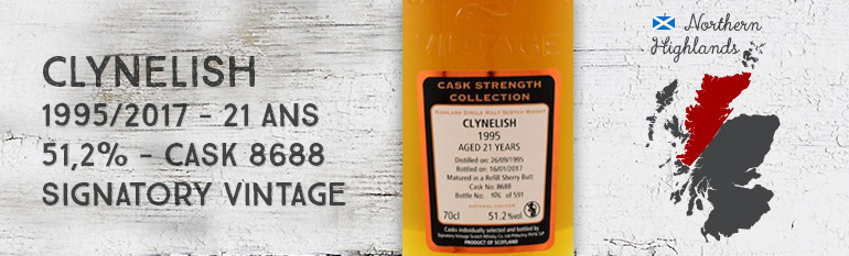 Clynelish – 1995/2017 – 21yo – 51,2% – Cask 8688 – Signatory Vintage – Cask Strength