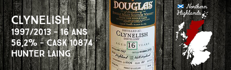 Clynelish – 1997/2013 – 16yo – 56,2% – Cask 10874 – Hunter Laing – Douglas of Drumlanrig