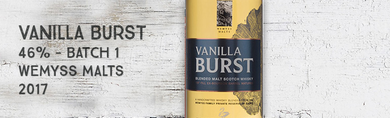 Vanilla Burst – 46% – Batch 1 – Wemyss Malts – Wemyss Family Collection – 2017
