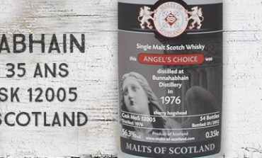 Bunnahabhain - 1976/2012 - 35yo - 56,3% - Cask 12005 - Malts of Scotland - Angel’s Choice