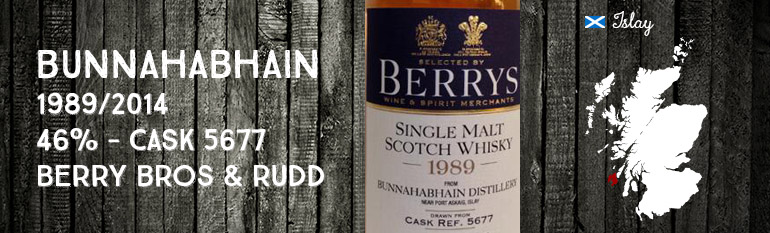 Bunnahabhain – 1989/2014 – 46% – Cask 5677 – Berry Bros & Rudd