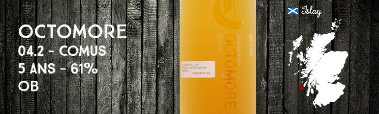 Octomore – 04.2 – Comus – 5yo – 61% – OB – Chateau Yquem