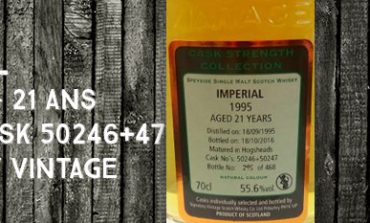 Imperial - 1995/2016 - 21yo - 55,6% - Cask 50246 + 50247 - Signatory Vintage - Cask Strength