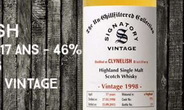 Clynelish - 1998/2015 - 17yo - 46% - Cask 7775 - Signatory Vintage - The Un-chillfiltered Collection
