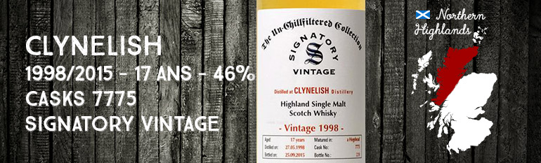 Clynelish – 1998/2015 – 17yo – 46% – Cask 7775 – Signatory Vintage – The Un-chillfiltered Collection