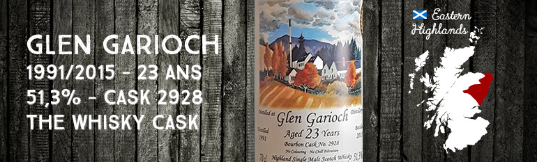Glen Garioch – 1991/2015 – 23yo – 51,3% – Cask 2928 – The Whisky Cask