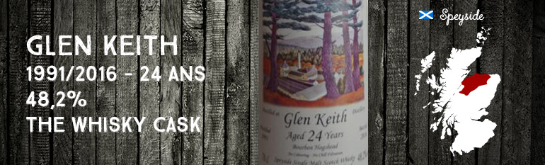 Glen Keith – 1991/2016 – 24yo – 48,2% – The Whisky Cask