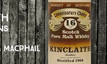 Kinclaith - 1966 - 16yo - 40% - Gordon & Macphail - Brown Label