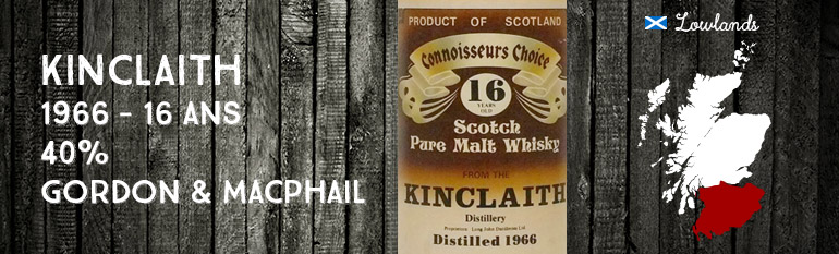 Kinclaith – 1966 – 16yo – 40% – Gordon & Macphail – Brown Label