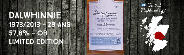 Dalwhinnie – 1973/2003 – 29 ans – 57,8% – OB – Limited Edition