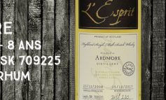 Ardmore - 2008/2017 - 8 ans - 58,8% - Cask 709225 - Whisky & Rhum - L’Esprit