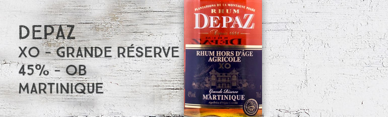 Depaz – Hors d’âge – XO – Grande Réserve – 45% – OB – Martinique