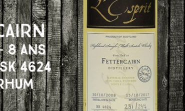 Fettercairn - 2008/2017 - 8 ans - 58,4% - Cask 4624 - Whisky & Rhum - L’Esprit