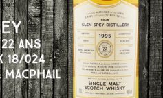 Glen Spey - 1995/2018 - 22 ans - 46% - Cask 18/024 - Gordon & MacPhail - Connoisseurs Choice