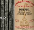 Imperial - 12 ans - 65% - James MacArthur - Fine Malt Selection - début 1990’s