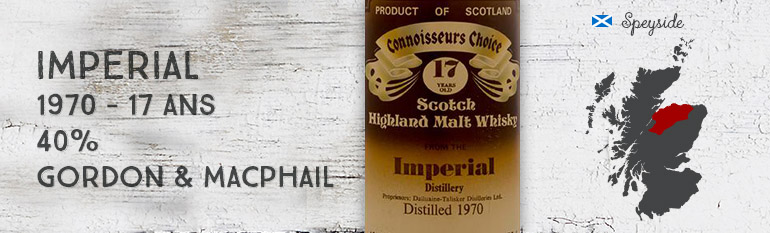 Imperial – 1970 – 17 ans – 40% – Gordon & Macphail – Connoisseurs Choice – Brown Label