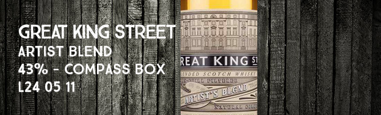 Great King Street – Artist’s Blend – 43% – Compass Box – L24 05 11