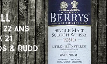 Littlemill - 1990/2013 - 22 ans - 46% - Cask 21 - Berry Bros & Rudd