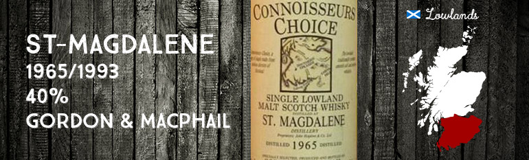 St Magdalene – 1965/1993 – 40% – Gordon & MacPhail – Connoisseurs Choice – Old Map Label