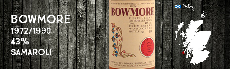 Bowmore – 1972/1990 – 43% – Samaroli – Flowers