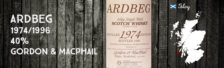 Ardbeg – 1974/1996 – 40% – Gordon & MacPhail – for Meregalli