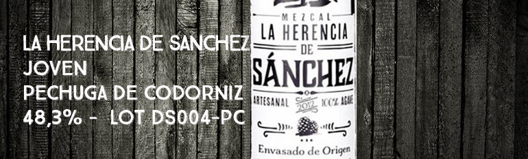 La Herencia de Sanchez – Joven – Pechuga de Codorniz – 48,3% – Lot DS004-PC