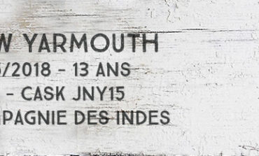 New Yarmouth – 2005/2018 – 13 ans – 55% – Cask JNY15 – Compagnie des Indes – Jamaïque