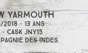 New Yarmouth - 2005/2018 - 13 ans - 55% - Cask JNY15 - Compagnie des Indes - Jamaïque